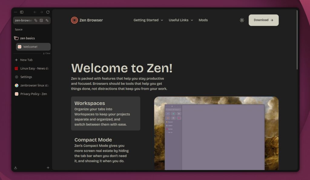 zen browser ubuntu