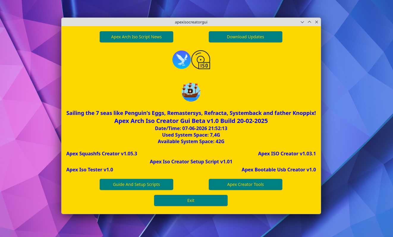 Scopri di più sull'articolo Apex ISO Creator Gui: creare una ISO Arch personalizzata con semplicità