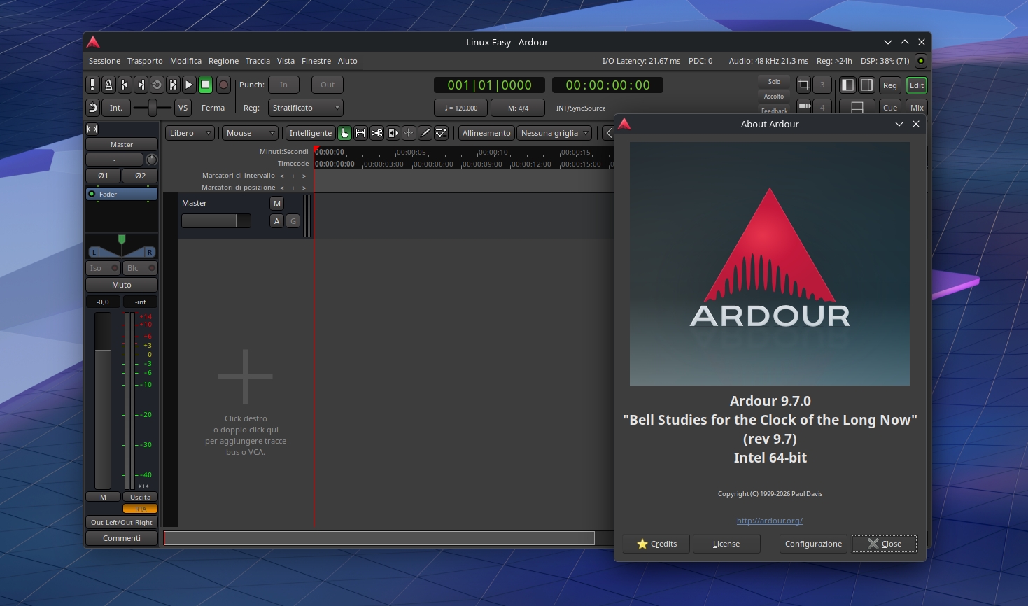 Ardour 9.7.0 Linux Easy