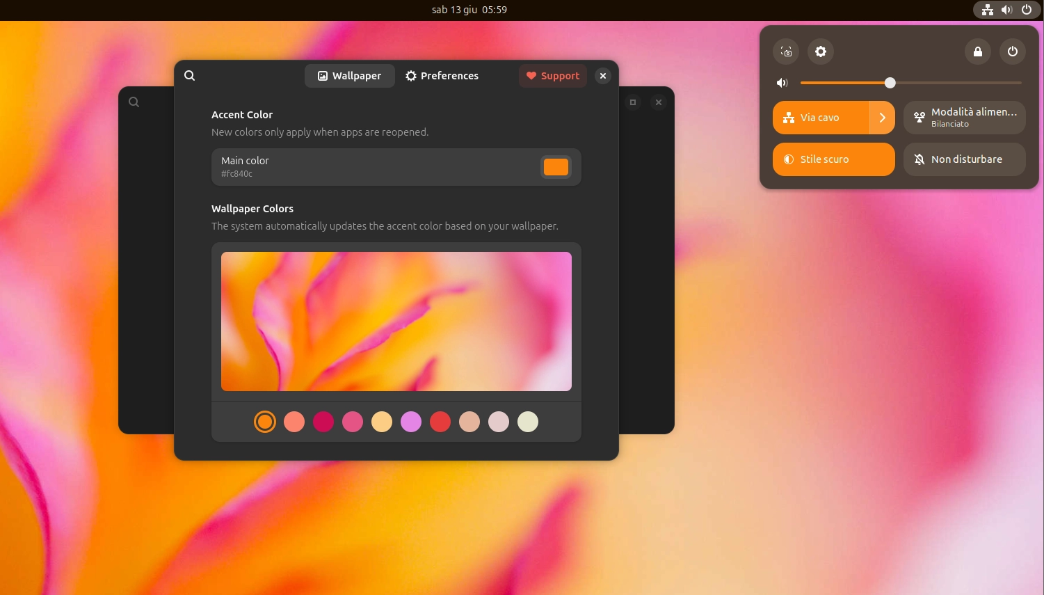 Scopri di più sull'articolo ChromaLeon: colori dinamici in GNOME per un desktop più coerente