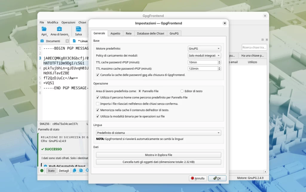 GpgFrontend il software OpenPGP che semplifica crittografia e gestione delle chiavi