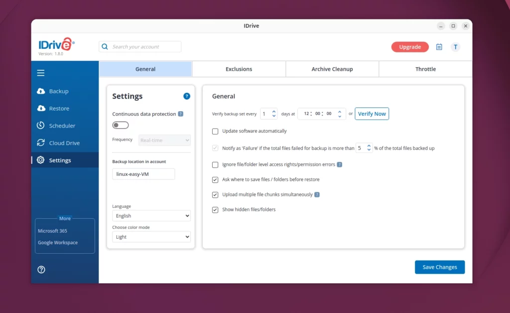 IDrive per Linux: backup immediato e sicuro con 10 GB gratuiti