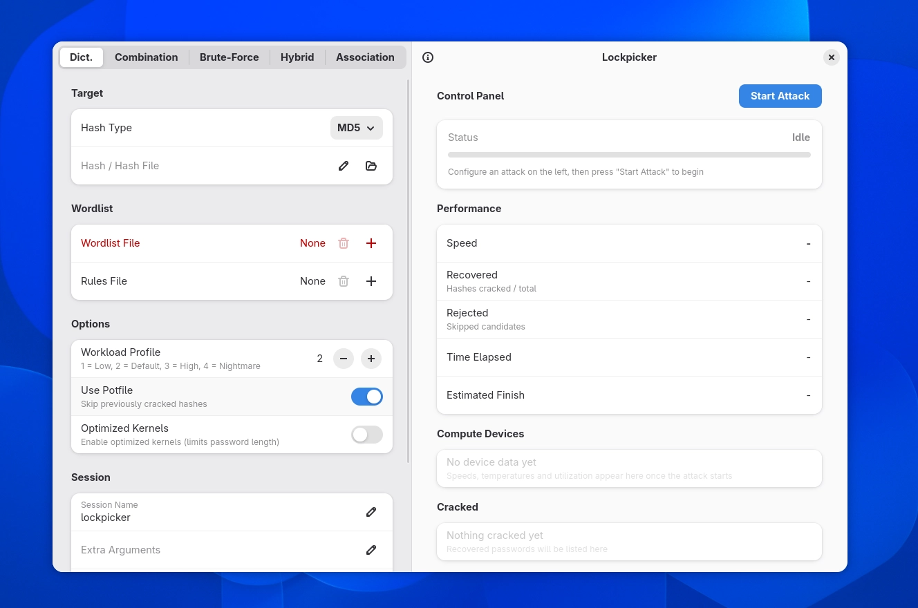 Scopri di più sull'articolo Lockpicker l’app GNOME che semplifica il recupero password con Hashcat