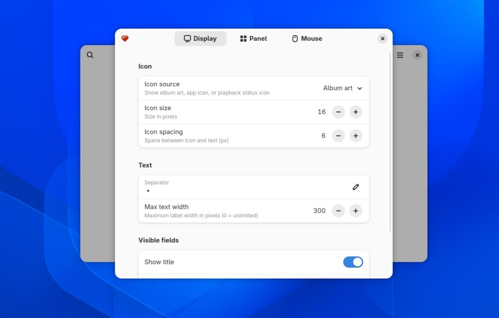 Medialine Settings