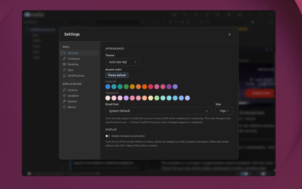 Melia: nuovo e funzionale client email per Linux
