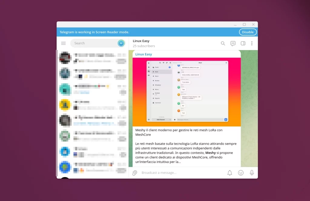 Mercurygram Desktop: Telegram con secret chat crittografati e privacy rafforzata
