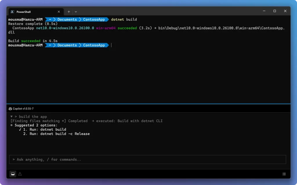 Microsoft Intelligent Terminal 0.1