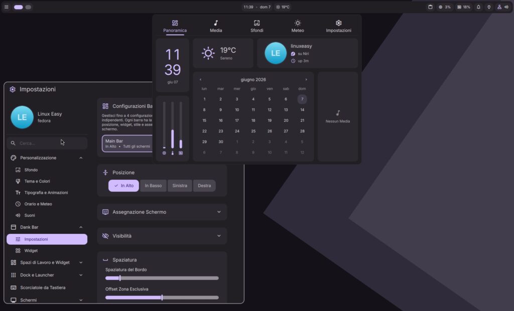 Dank Linux: desktop moderno su Wayland con theming automatico e un solo ...