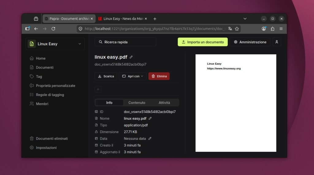 Papra Docs Info