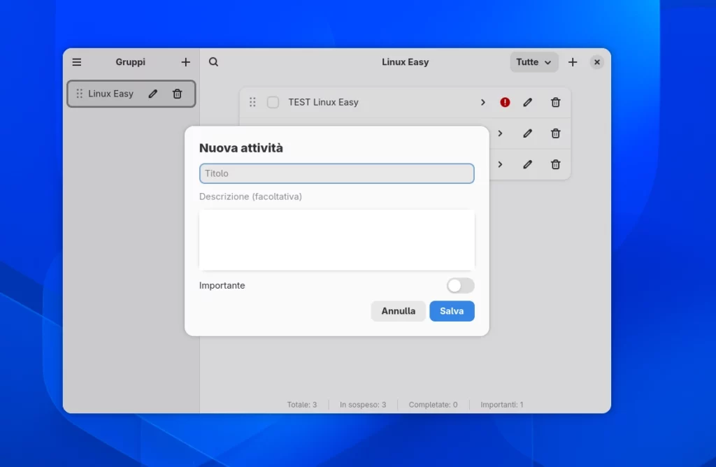 Queue il task manager minimale e nativo per il desktop GNOME