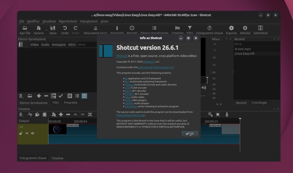 Shotcut 26.6 Beta
