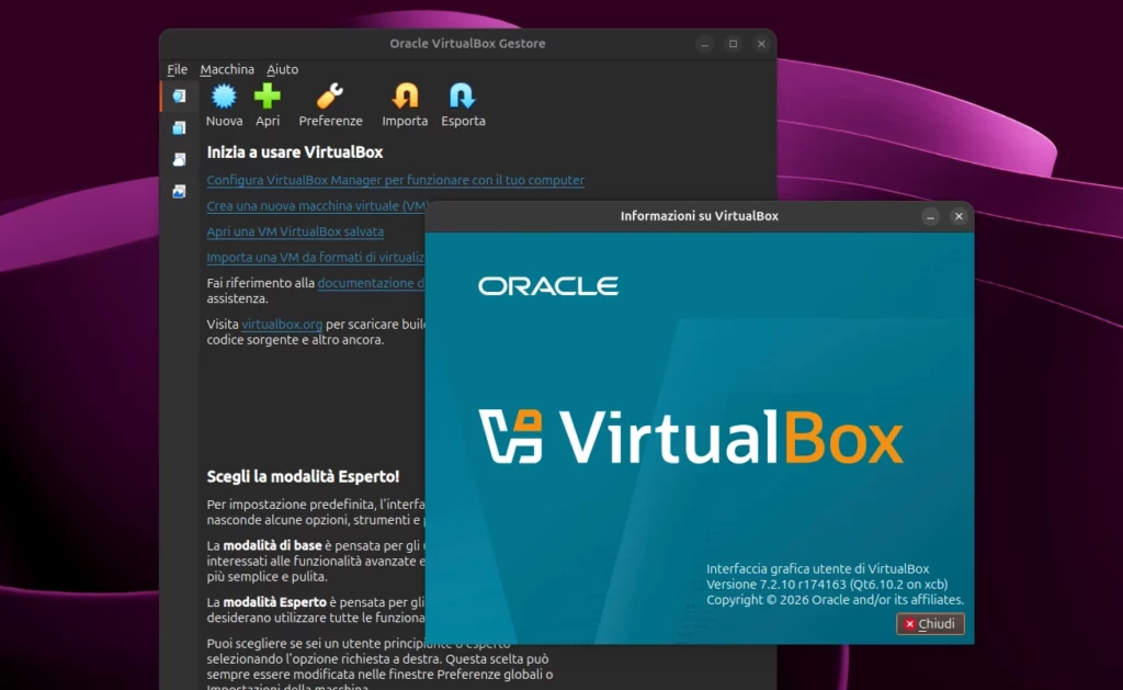 VirtualBox 7.2.10 introduce il supporto iniziale a Linux Kernel 7.1