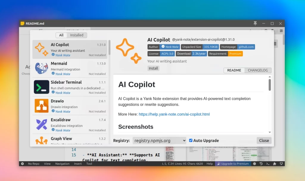 Yank Note l'editor Markdown open source che punta su AI e produttività