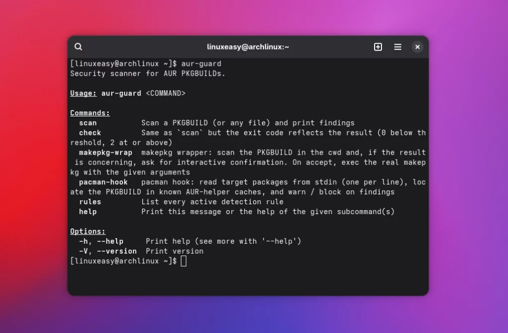 Aur-Guard: il sistema di protezione per i pacchetti AUR su Arch Linux