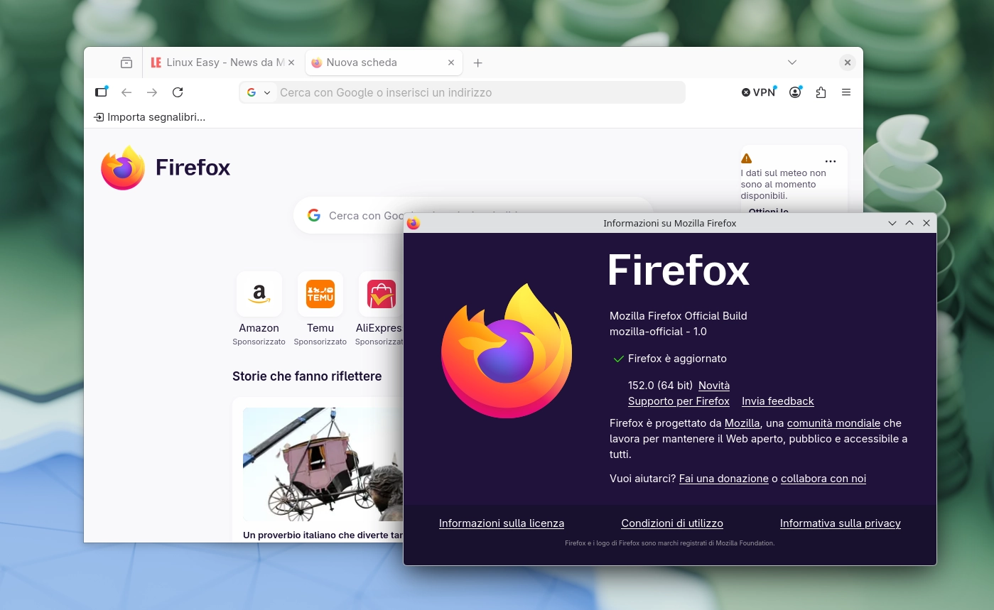 Scopri di più sull'articolo Mozilla Firefox 152 disponibile al download: tutte le novità della nuova versione