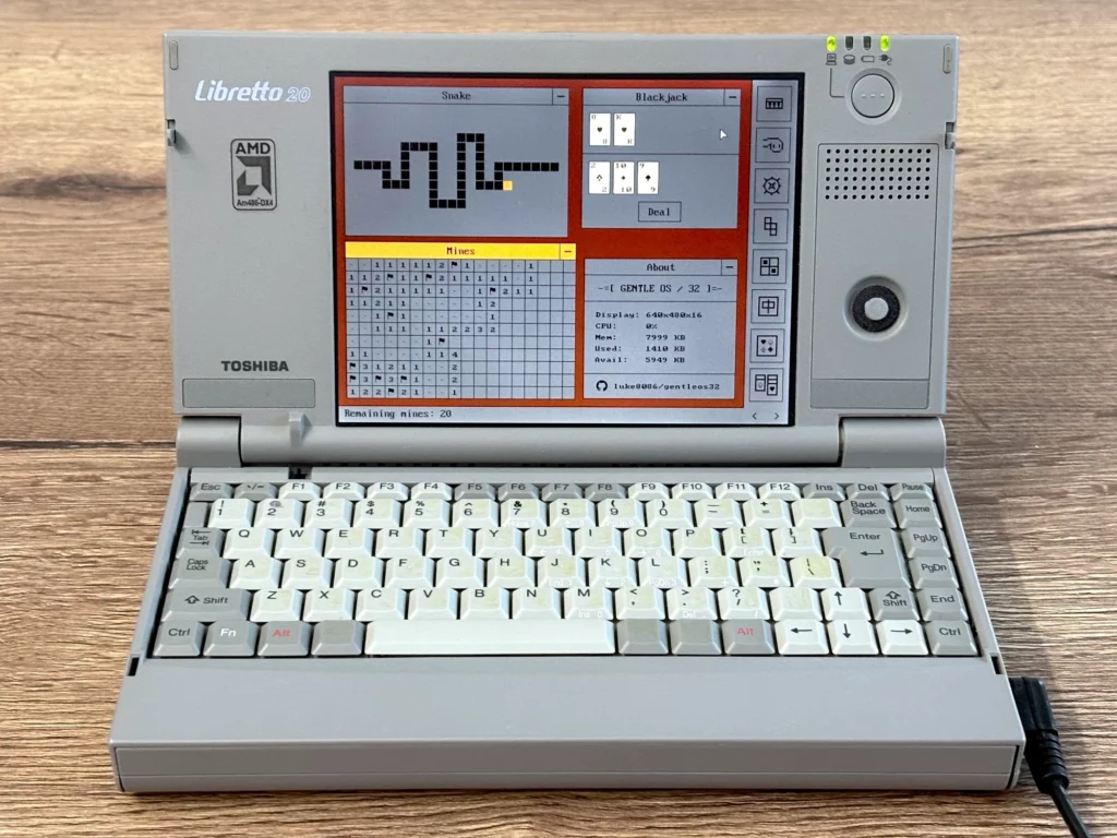 GentleOS: debutta il sistema operativo retro per PC i386 con soli 4 MB di RAM