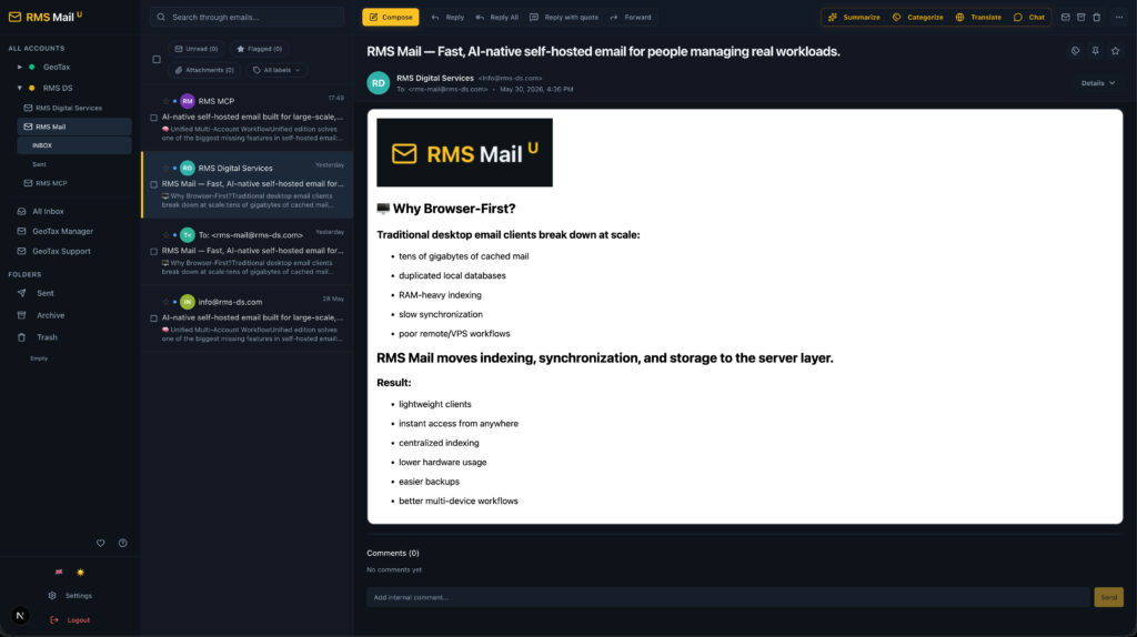 rms mail email