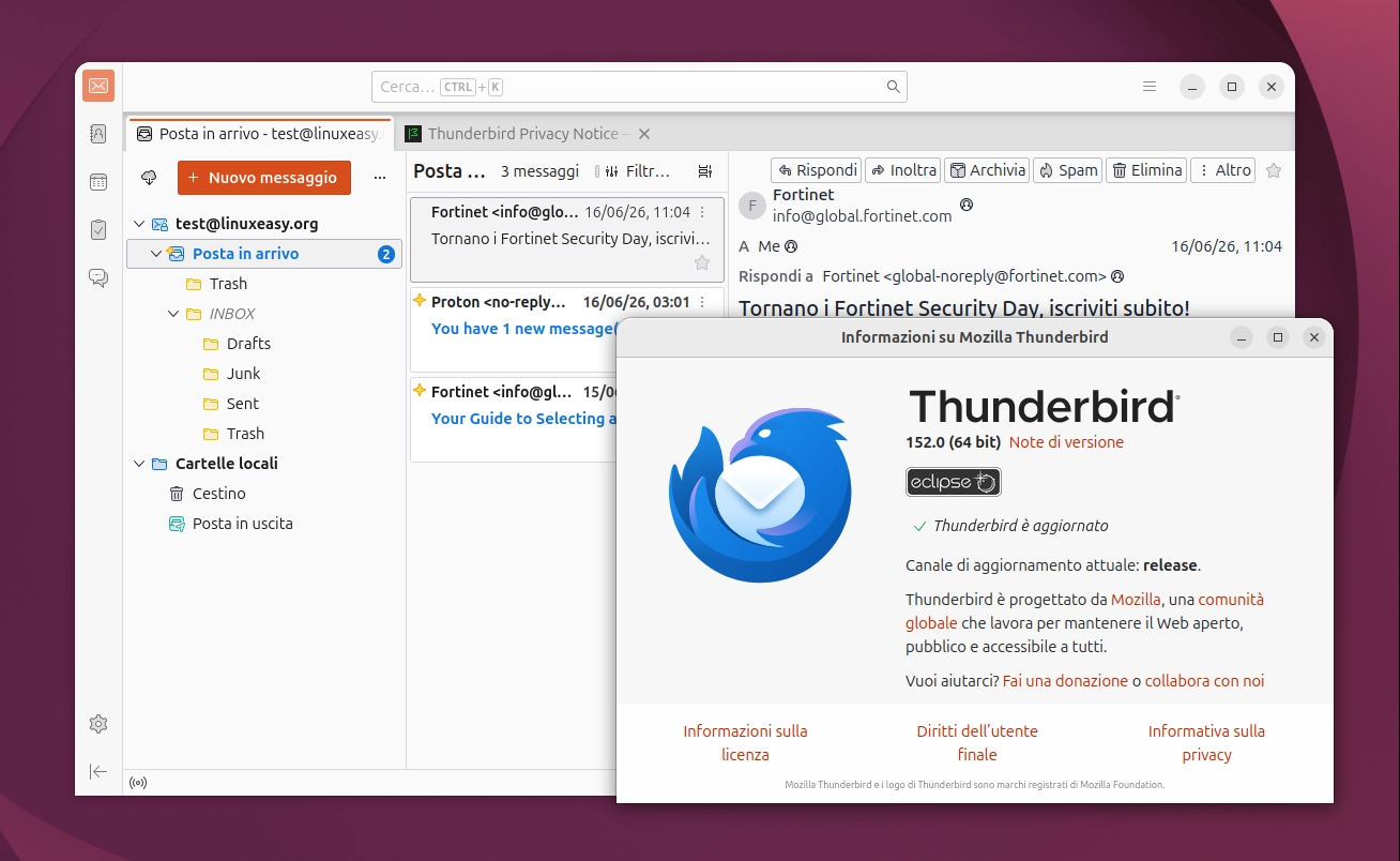Scopri di più sull'articolo Mozilla Thunderbird 152 rafforza la sicurezza di Gmail e migliora l’esperienza d’uso
