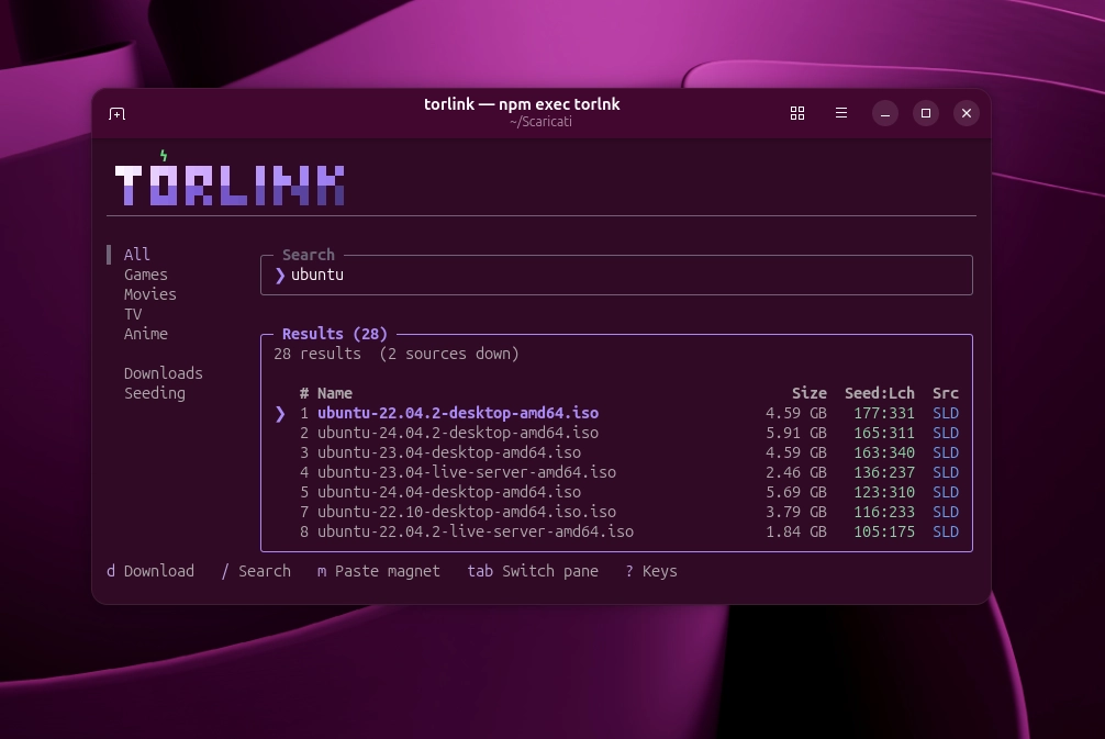 Scopri di più sull'articolo torlink il motore di ricerca torrent da terminale che semplifica download e gestione