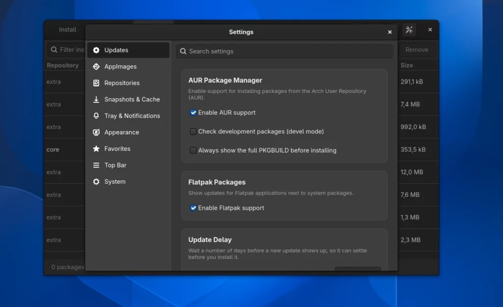 Arch Install Manager il gestore software che rende Arch Linux più semplice da usare