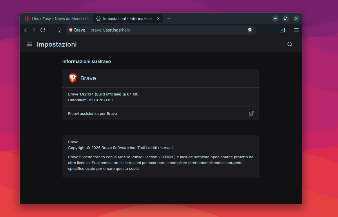 Scopri di più sull'articolo Brave 1.92 porta i Container nativi su Linux