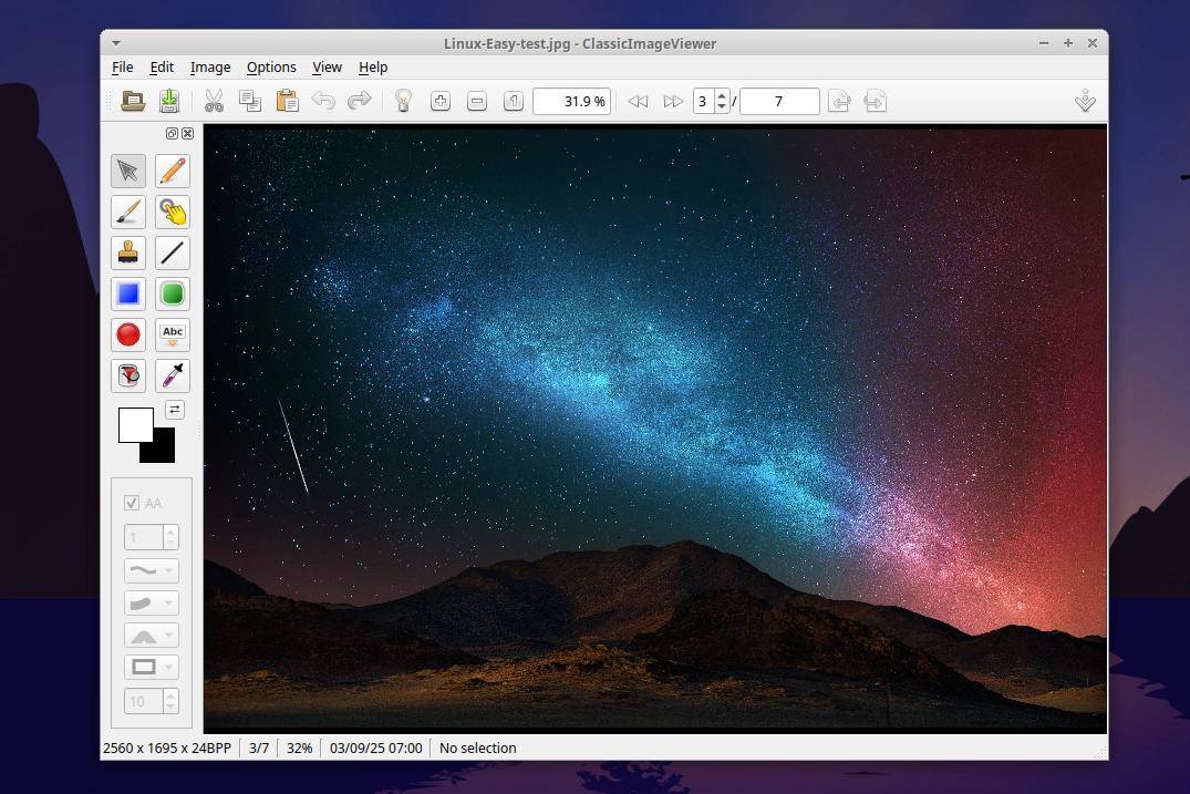 Scopri di più sull'articolo ClassicImageViewer combina visualizzazione rapida e strumenti di editing su Linux