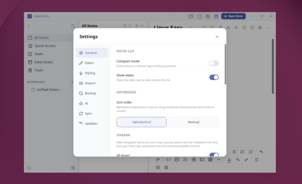 HelixNotes l'app open per gestire note Markdown in locale con Rust e Tauri