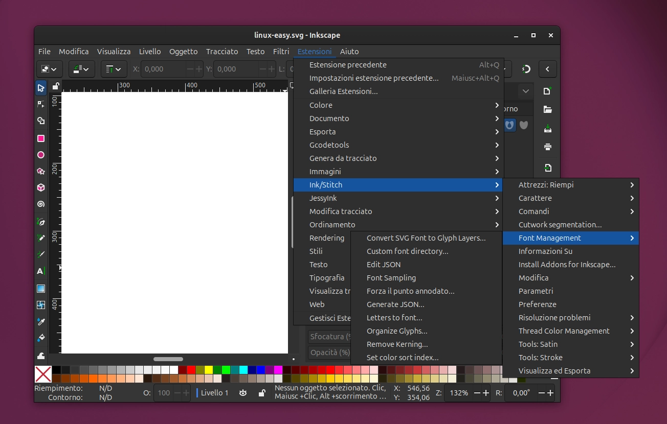 Scopri di più sull'articolo Ink/Stitch: il software open che trasforma Inkscape in una piattaforma completa per il ricamo digitale