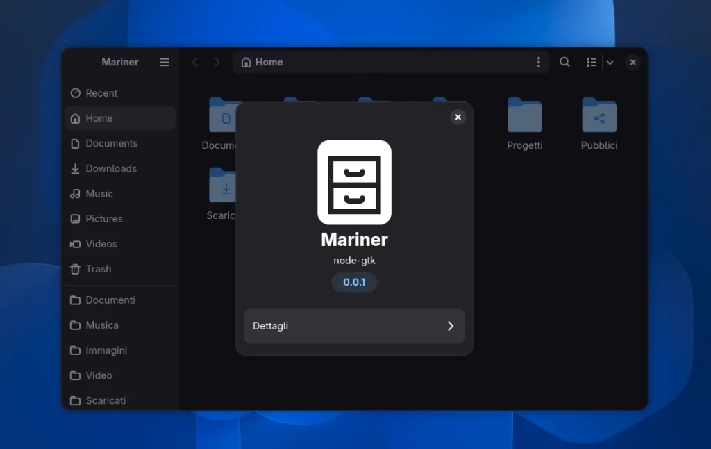 Mariner il file manager per GNOME che amplia le funzionalità di Nautilus