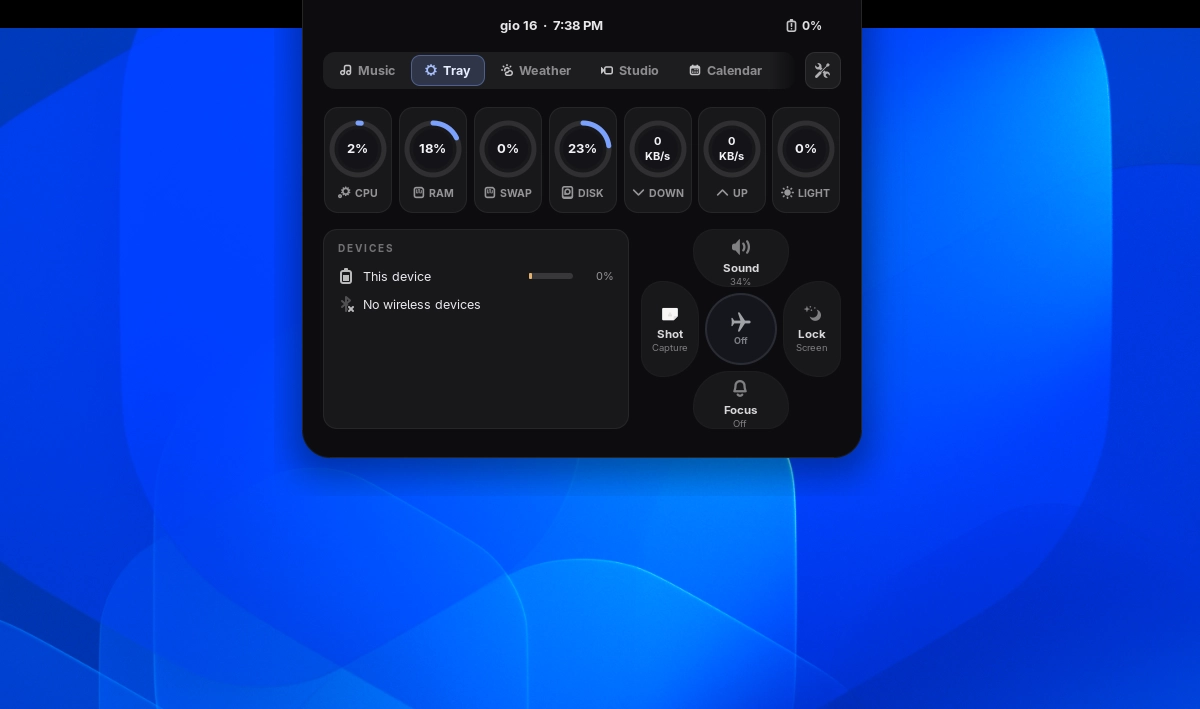 Scopri di più sull'articolo NotchNux porta una Dynamic Island in stile macOS su GNOME Shell