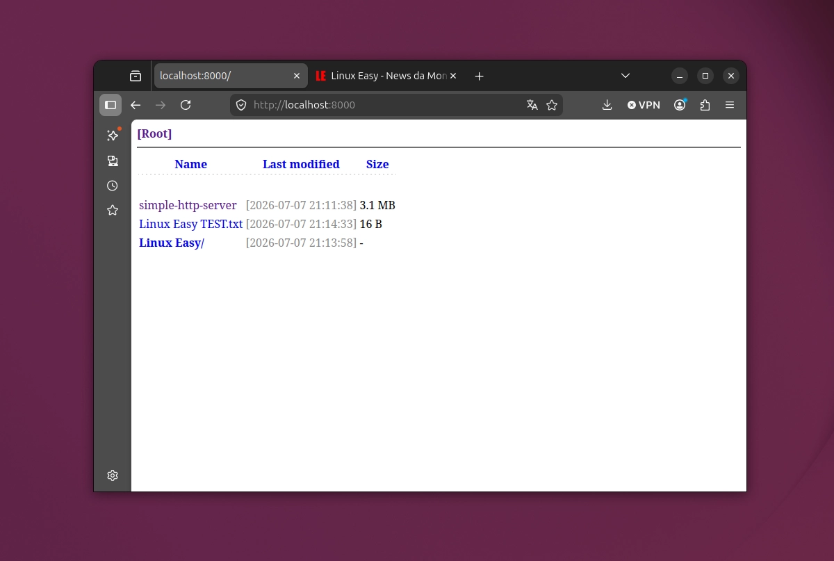 Scopri di più sull'articolo Simple HTTP Server ossia un server file statico semplice e funzionale