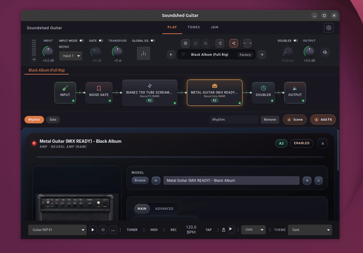 Scopri di più sull'articolo Soundshed Guitar porta la modellazione neurale professionale anche su Linux