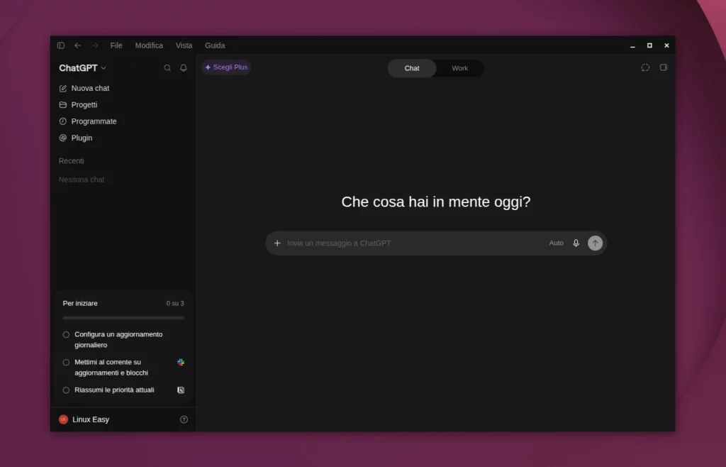 ChatGPT su Ubuntu Linux