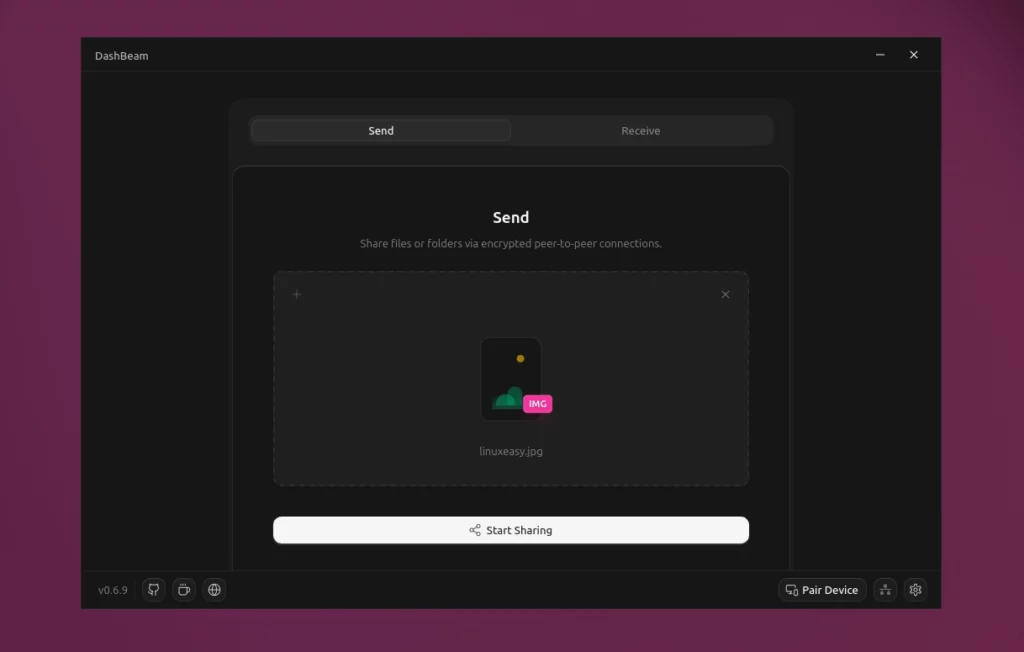DashBeam su Ubuntu Linux