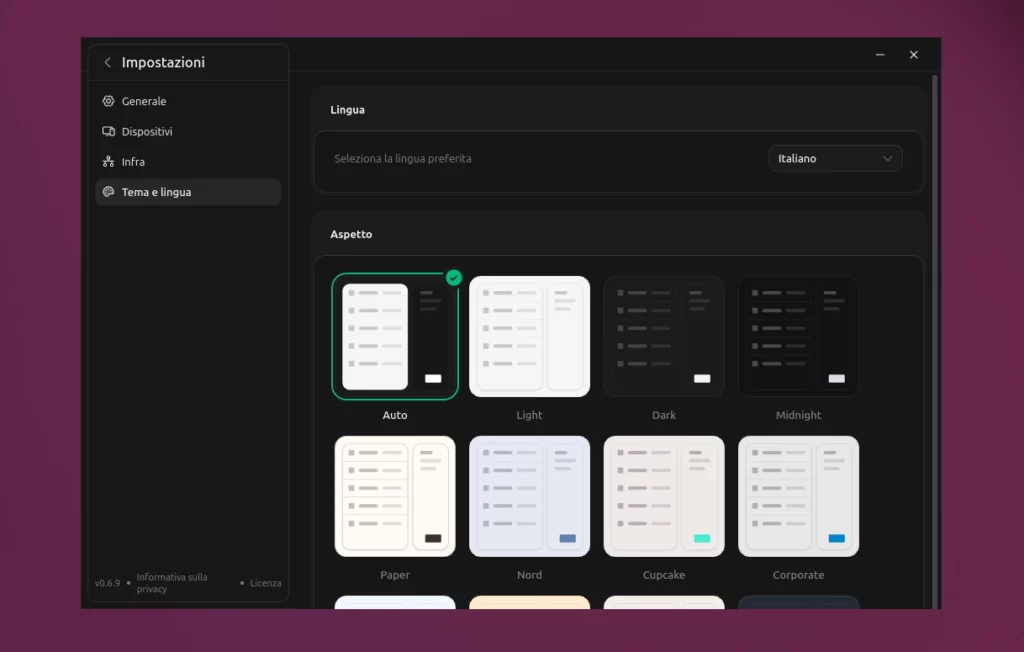 DashBeam Settings