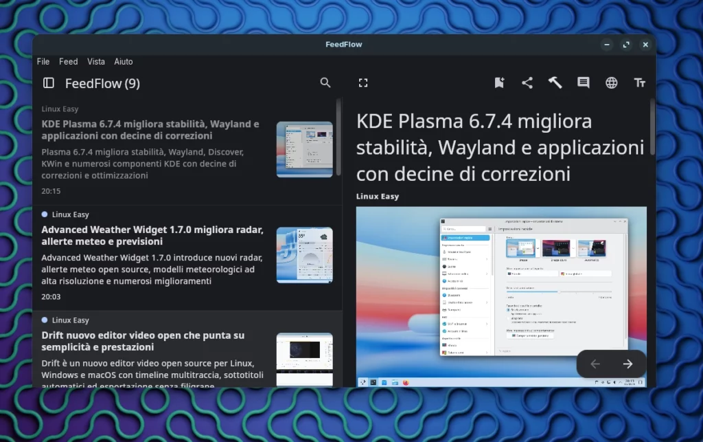 FeedFlow su Linux