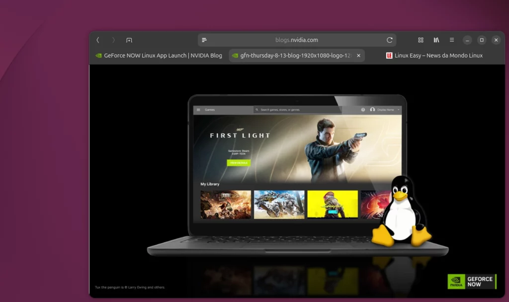 GeForce NOW su Linux