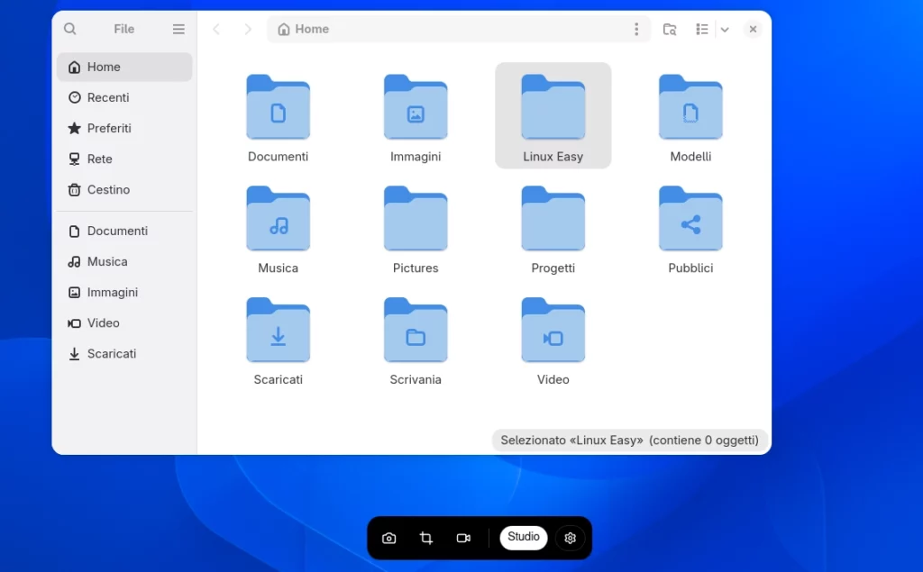 GlowSnap su GNOME Linux