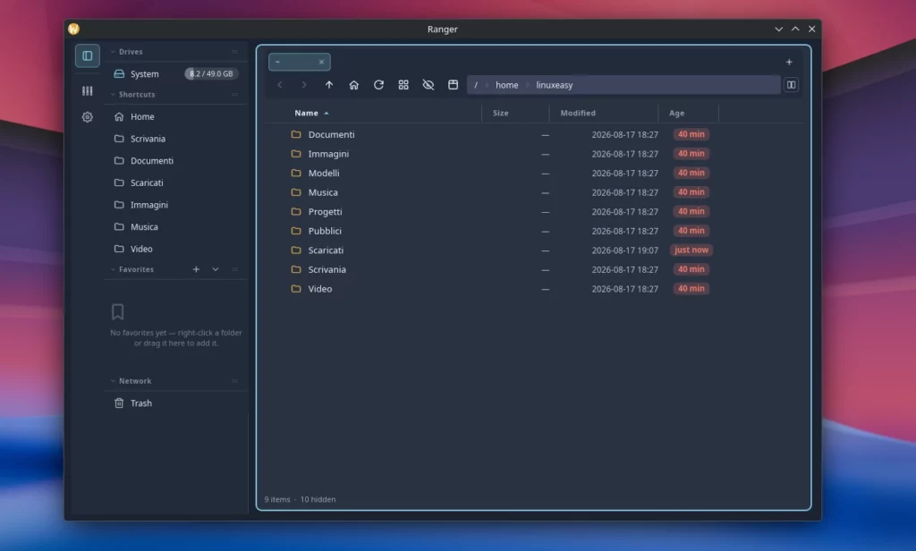 Ranger KDE Linux