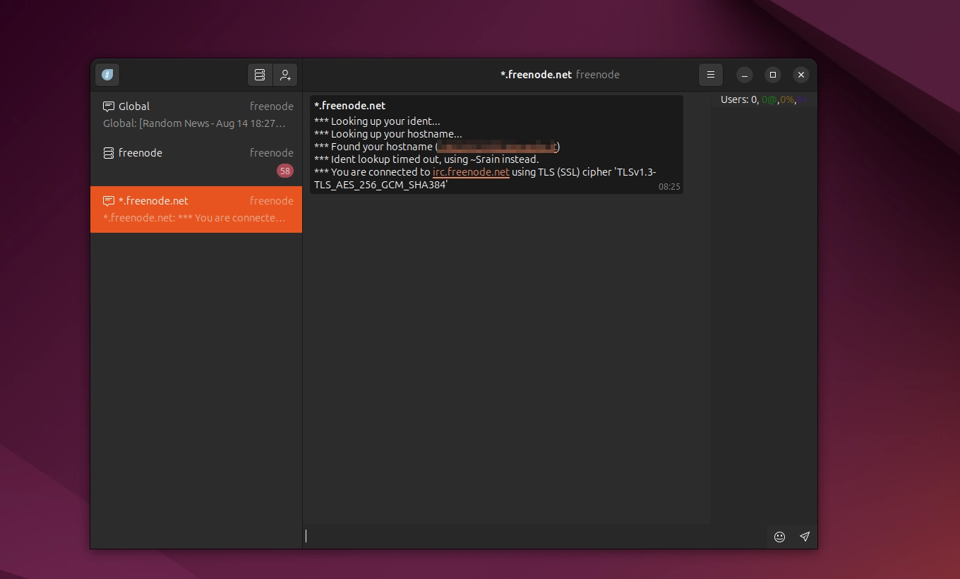 Scopri di più sull'articolo Srain il Client IRC moderno per GNOME