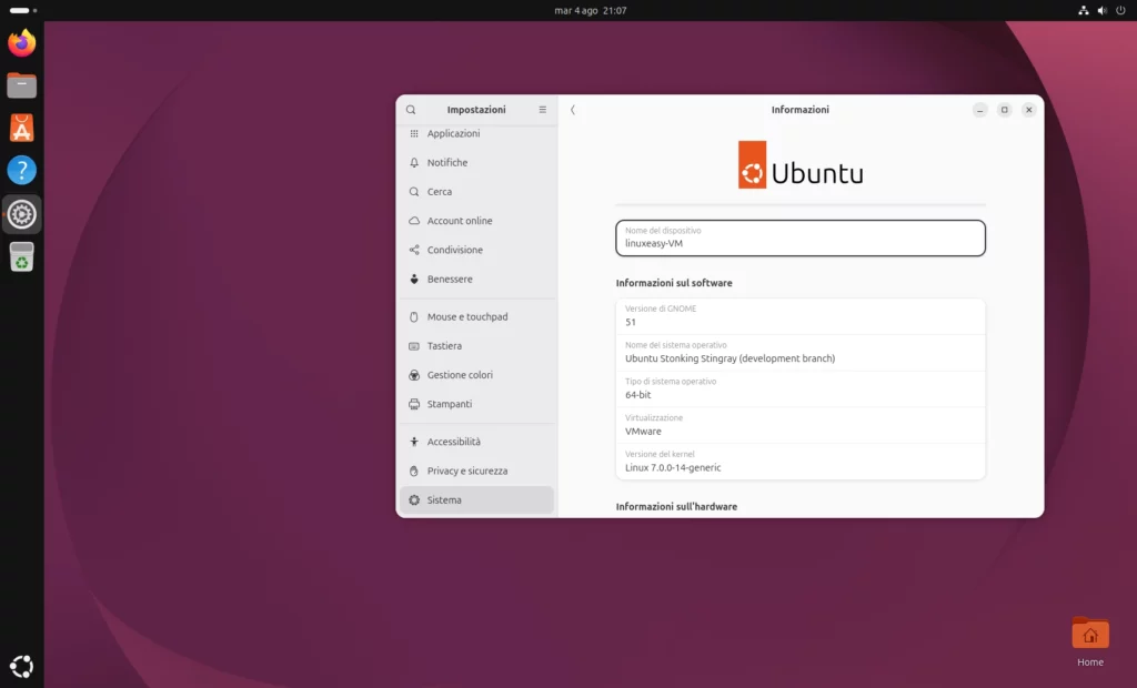 Ubuntu 26.10 Dev