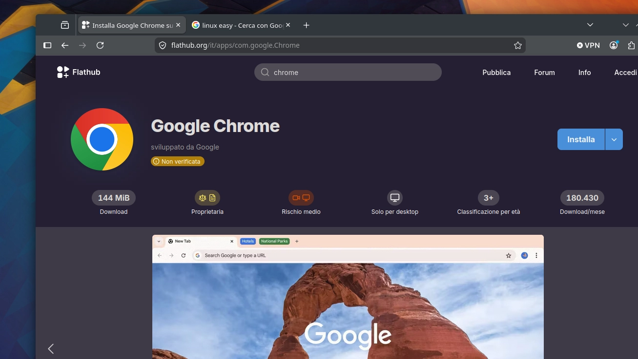 Scopri di più sull'articolo Google Chrome potrebbe arrivare ufficialmente su Flatpak per Linux