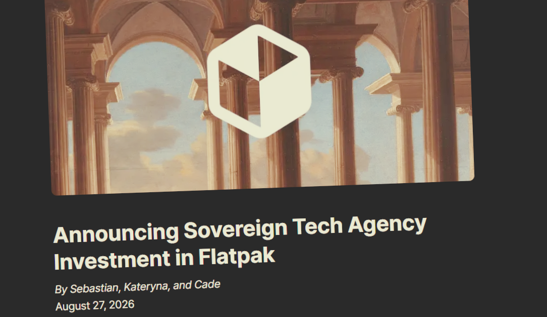 Scopri di più sull'articolo La Germania investe oltre 500.000 euro in Flatpak per rafforzare Linux e la sovranità digitale europea