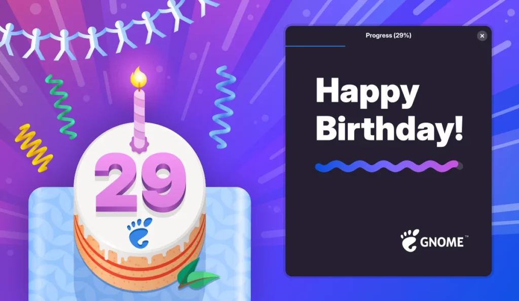 GNOME compie 29 Anni
