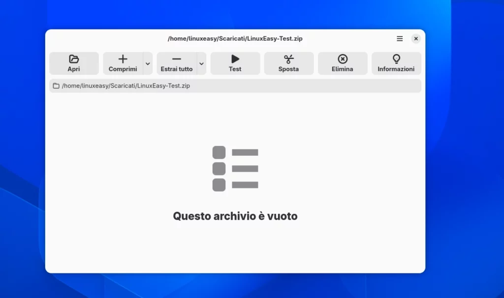 Akizip GNOME Linux