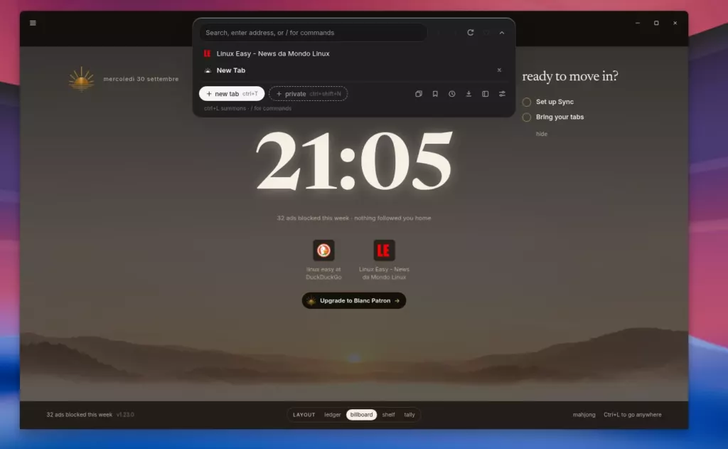 Blanc Browser Linux