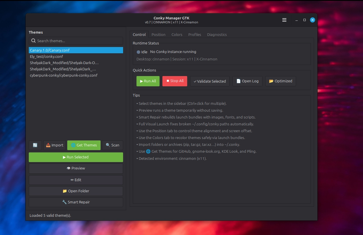 Scopri di più sull'articolo Conky Manager GTK il nuovo modo semplice per gestire i temi Conky su Linux