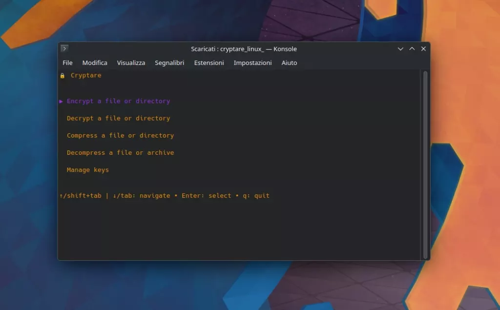 Cryptare Linux