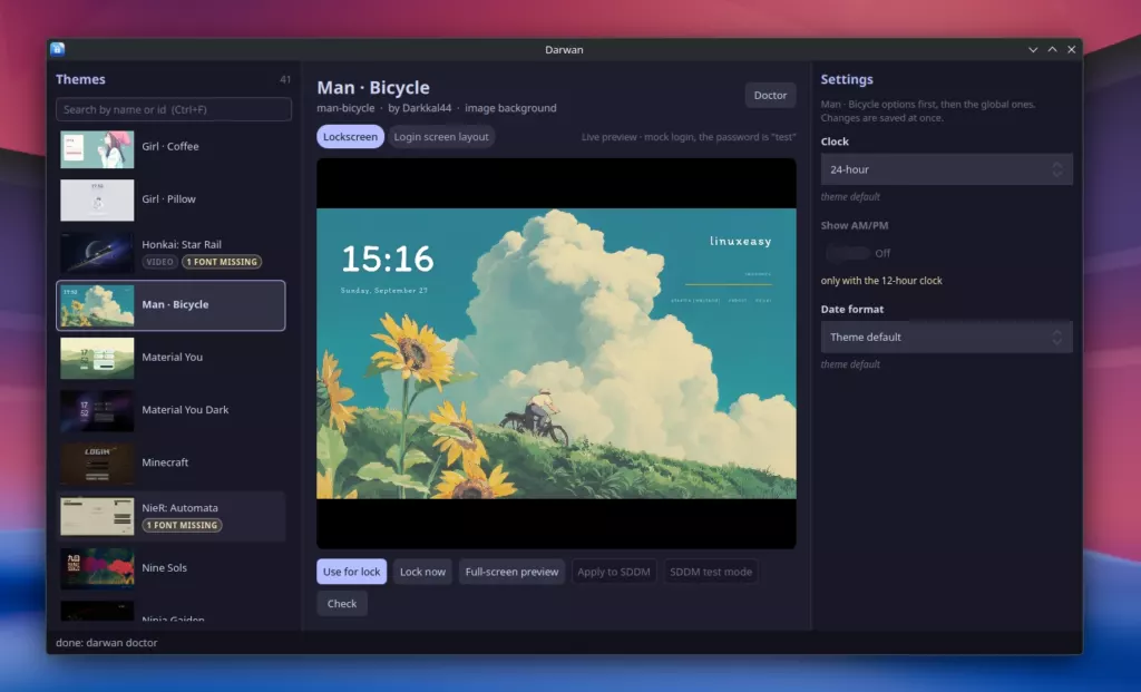 Darwan KDE Linux