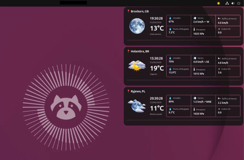 EasyWeatherWidget Linux